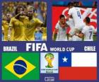 Бразилия - Чили, восьмой финала, Бразилия 2014